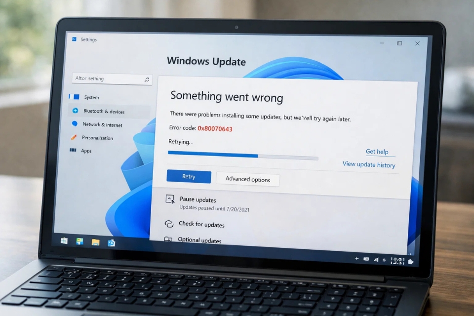 sửa lỗi 0x80070643 Windows 11 6