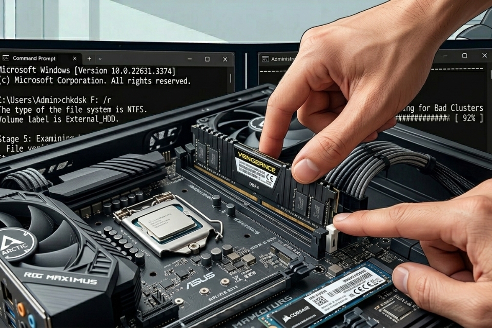 Sửa lỗi MEMORY_MANAGEMENT Windows 10 7