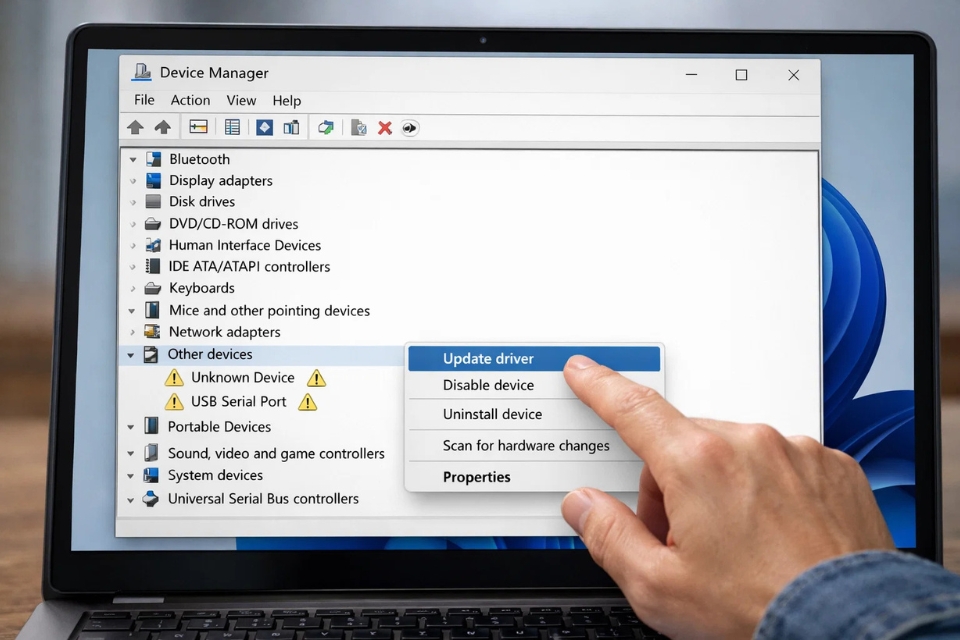 Sửa lỗi SYSTEM_SERVICE_EXCEPTION Windows 11 8
