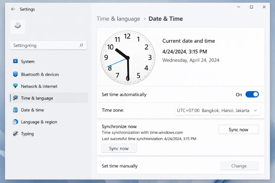 Sửa lỗi không kết nối được máy chủ kích hoạt Windows 11 7