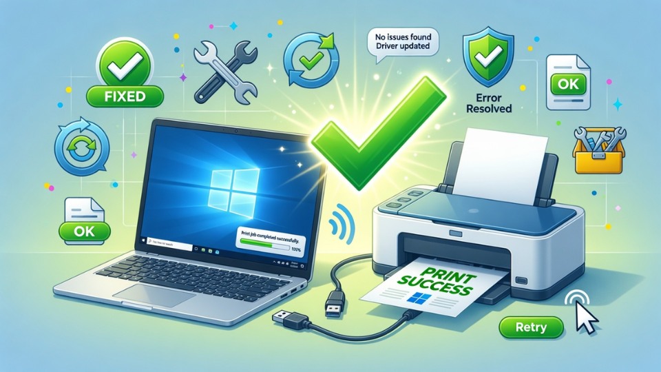 Hướng dẫn chi tiết sửa lỗi “Printer driver is unavailable” trên Windows 11 6