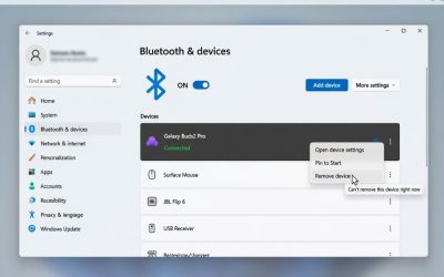 Hướng dẫn chi tiết sửa lỗi không gỡ được thiết bị Bluetooth trên Windows 11