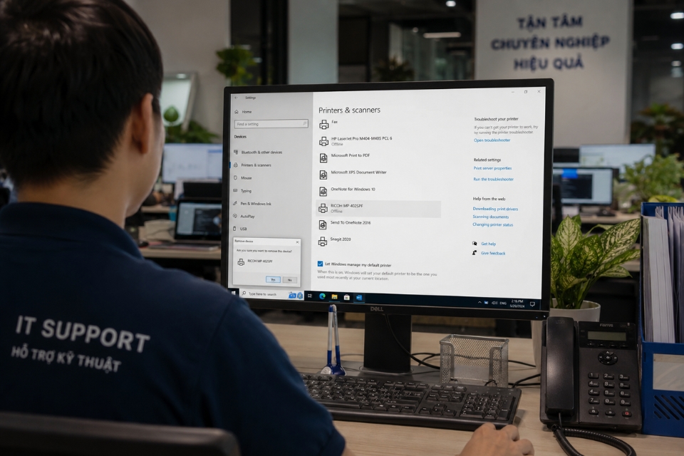 Sửa lỗi 0x00000709 Windows 10 7
