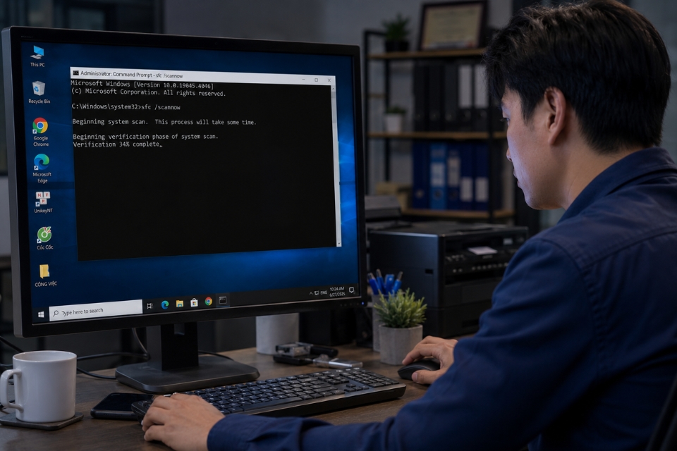 Sửa lỗi 0x00000709 Windows 10 9