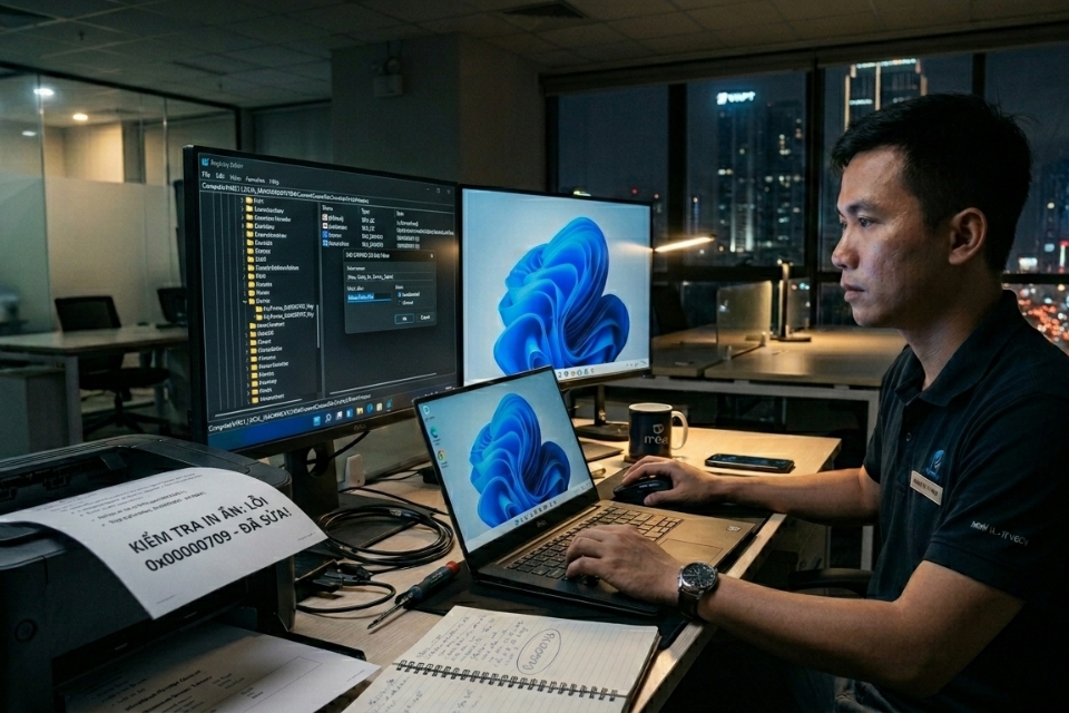 Sửa lỗi 0x00000709 Windows 11 10