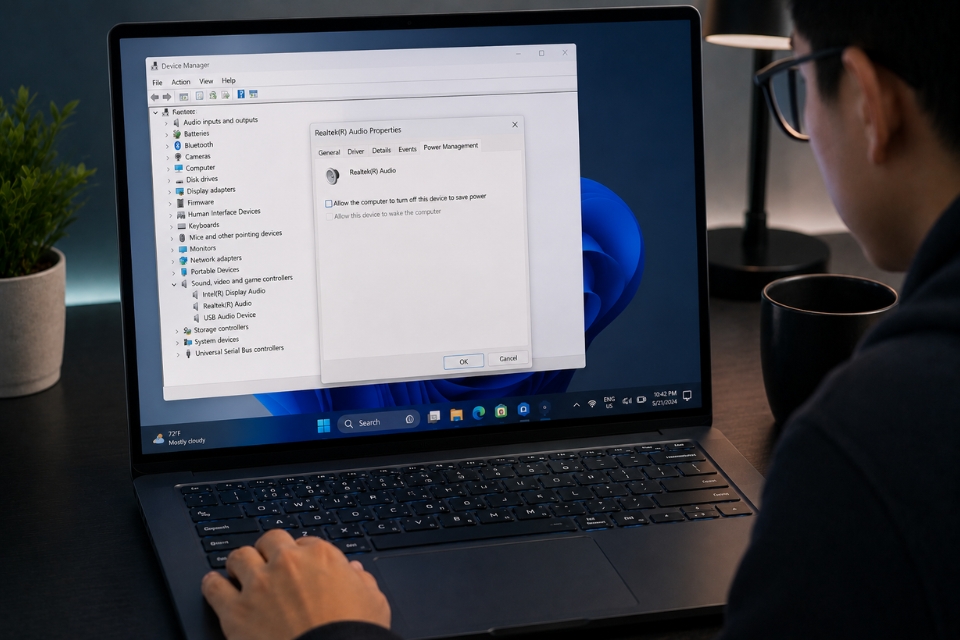 Sửa lỗi Audio services not responding Windows 11 11