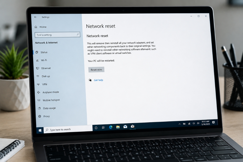 Sửa lỗi DNS_PROBE_FINISHED_BAD_CONFIG Windows 10 8