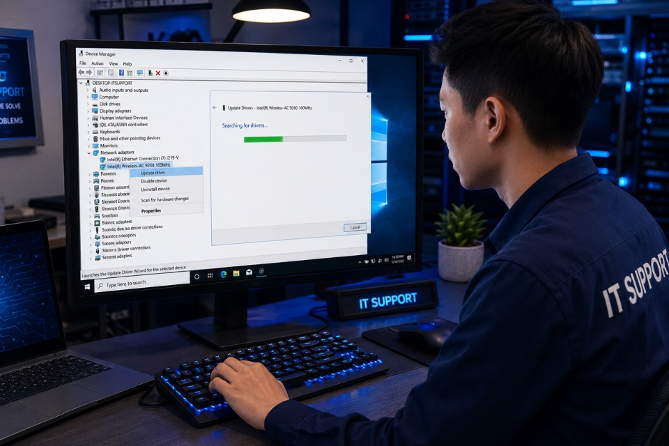 Sửa lỗi DNS_PROBE_FINISHED_BAD_CONFIG Windows 10 9