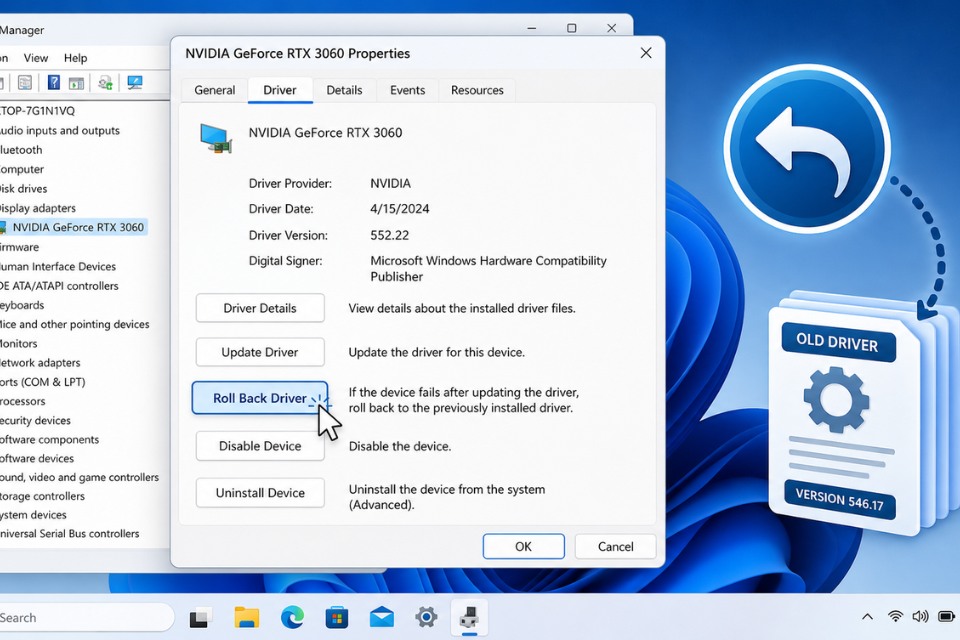 Sửa lỗi Device Manager Code 43 trên Windows 11 6