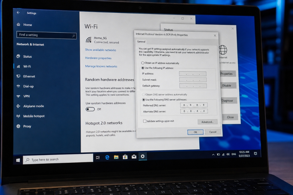 Sửa lỗi ERR_NETWORK_CHANGED Windows 10 8