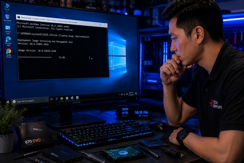 Sửa lỗi NTFS_FILE_SYSTEM Windows 10 9