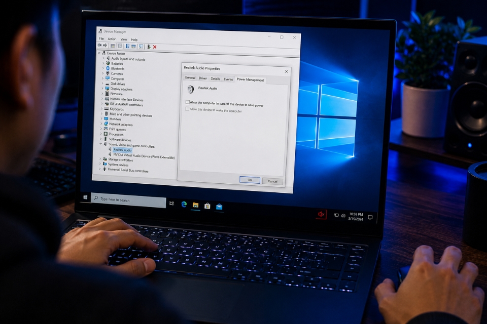 Sửa lỗi Realtek audio không hoạt động Windows 10 10