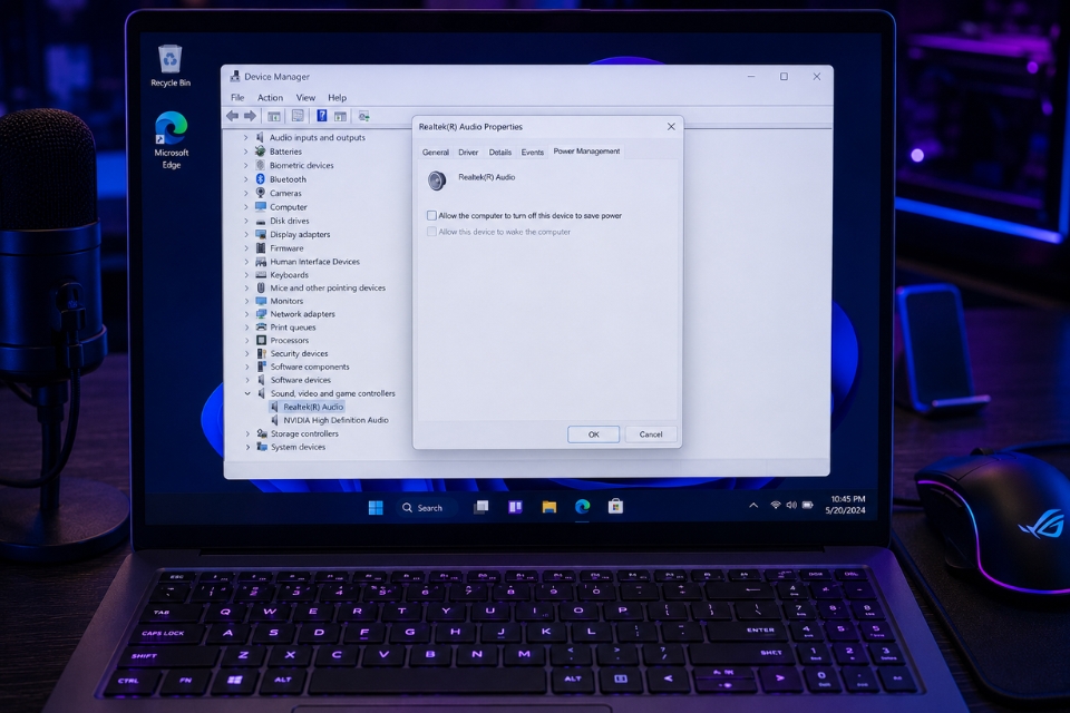 Sửa lỗi Realtek audio không hoạt động Windows 11 10