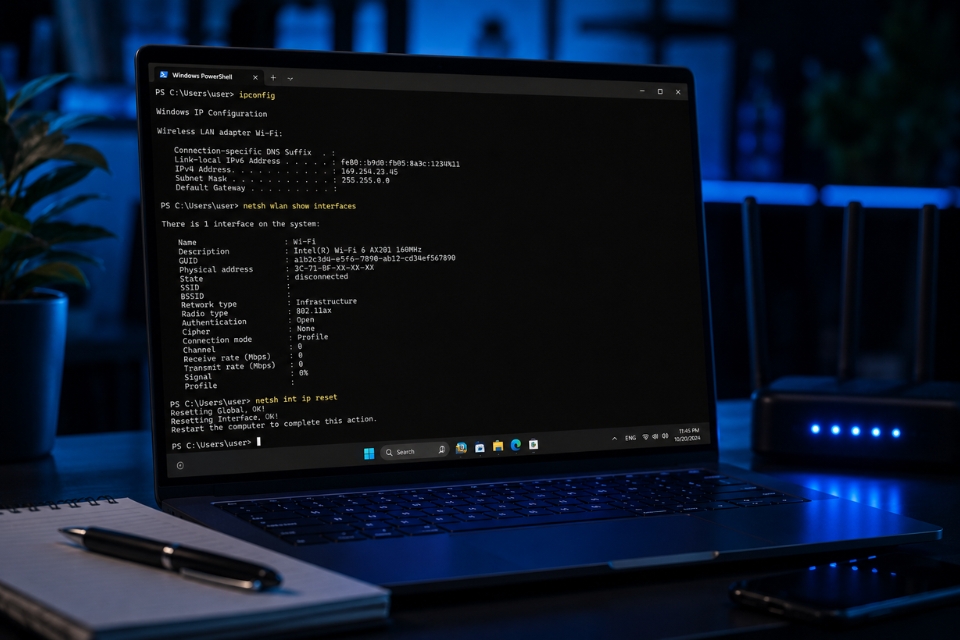 Sửa lỗi Wi‑Fi bị rớt liên tục Windows 11 10