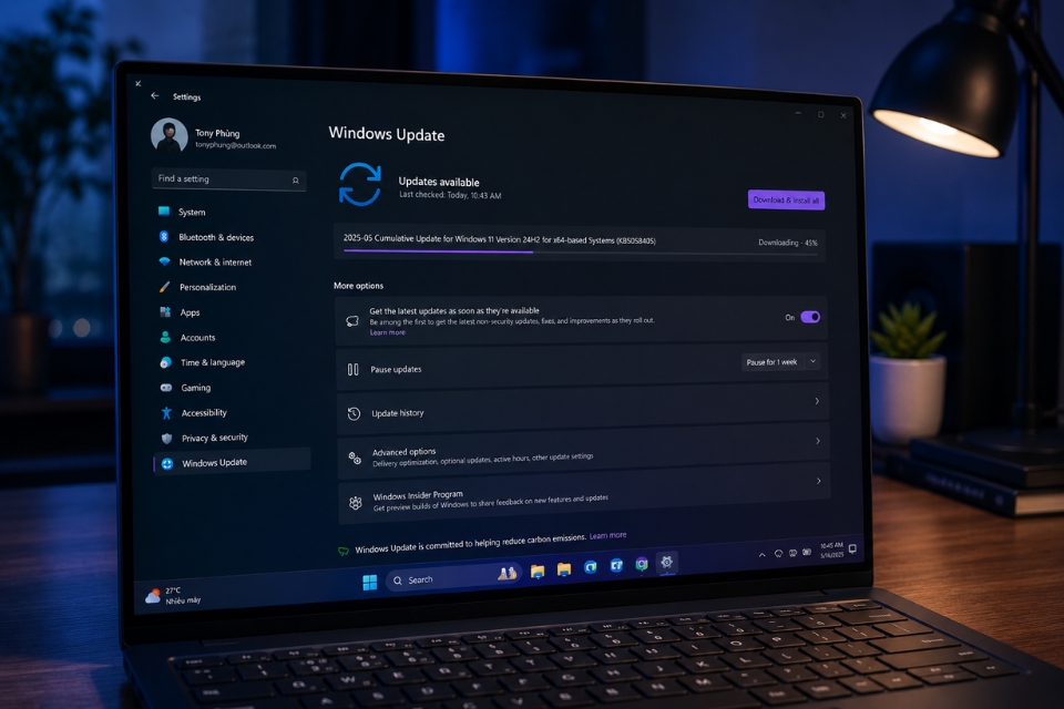 Sửa lỗi Wi‑Fi bị rớt liên tục Windows 11 11