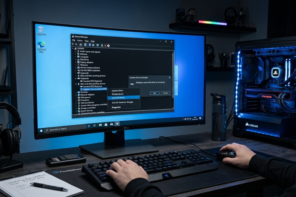 Sửa lỗi chuột/bàn phím không nhận Windows 10 9