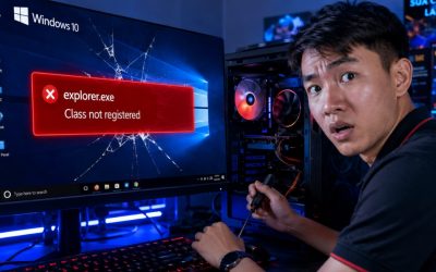 Sửa lỗi explorer.exe class not registered Windows 10