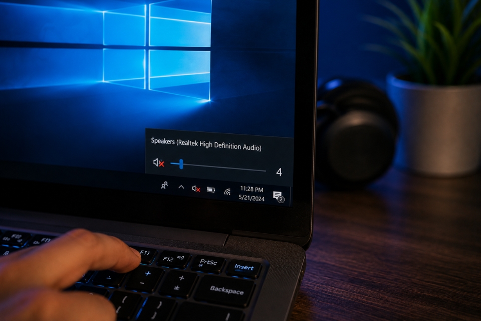 Sửa lỗi không có âm thanh Windows 10 7