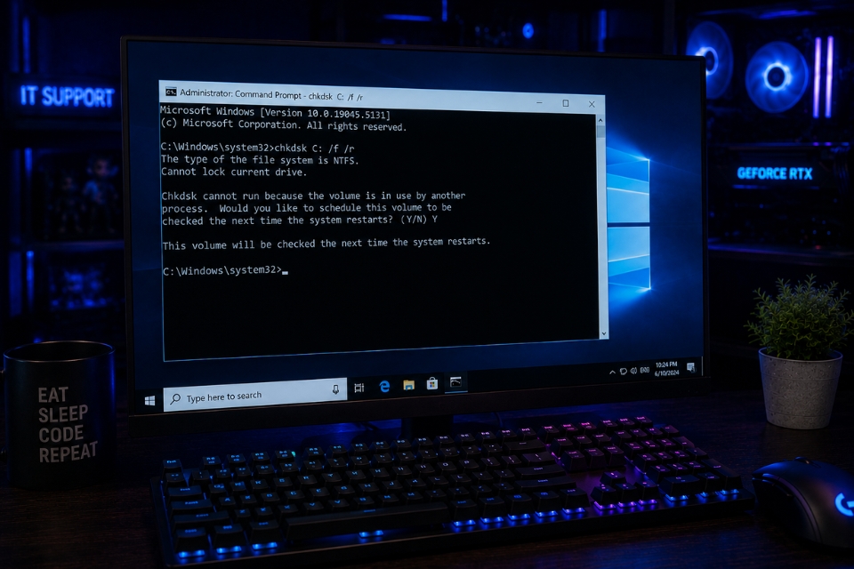 Sửa lỗi CHKDSK Windows 10 7