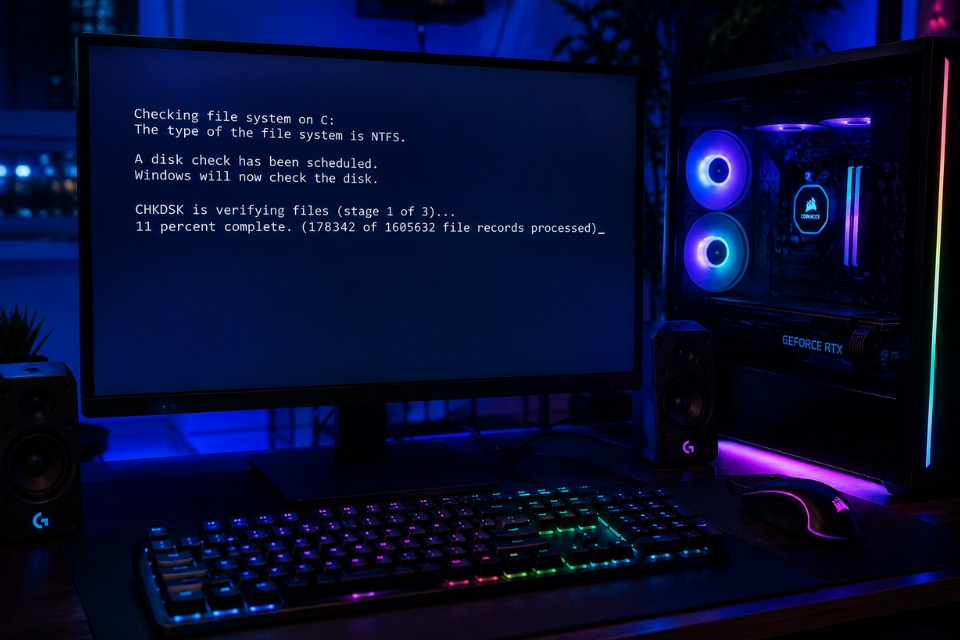 Sửa lỗi CHKDSK Windows 10 8