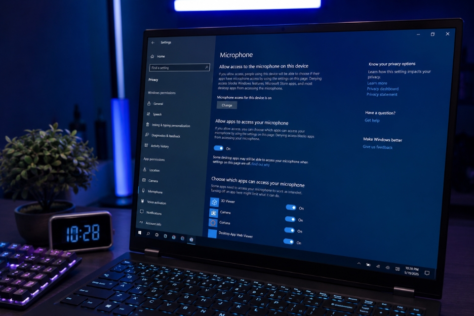 Sửa lỗi micro không nhận Windows 10 8