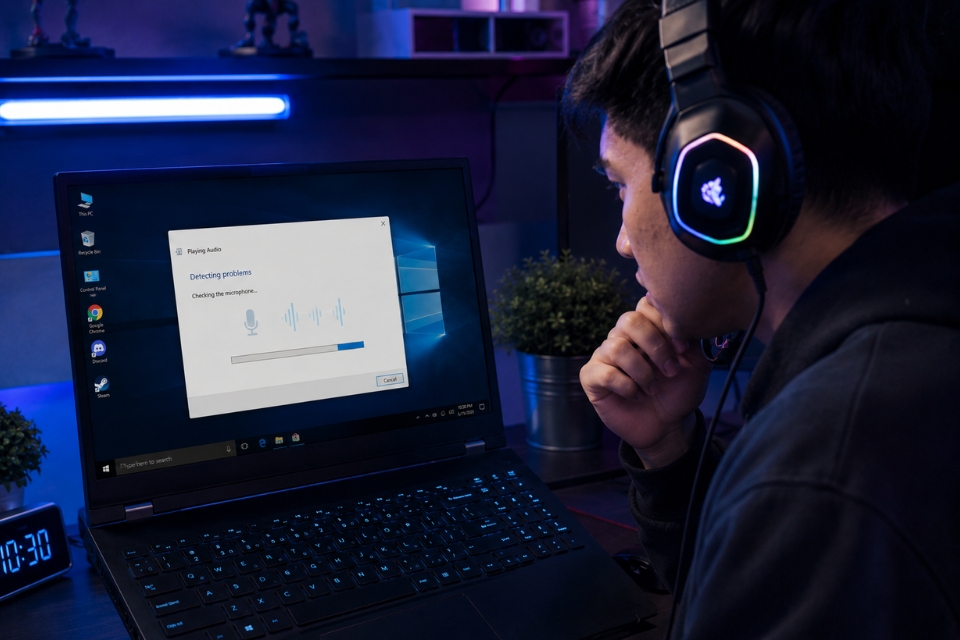 Sửa lỗi micro không nhận Windows 10 9
