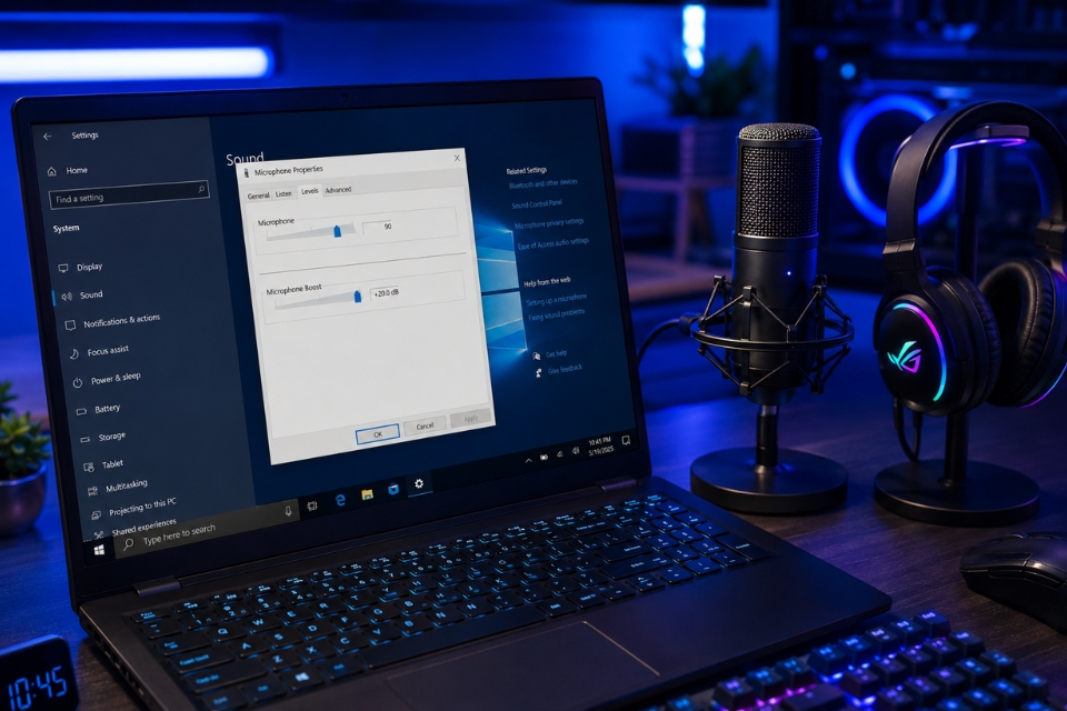 Sửa lỗi micro không nhận Windows 10 10