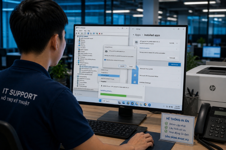 Sửa lỗi printer driver is unavailable Windows 11 7