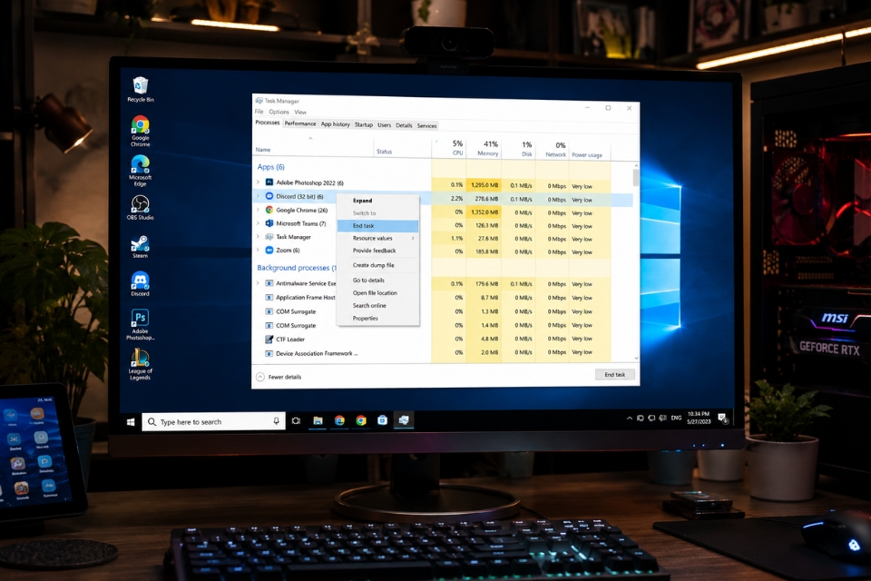 Sửa lỗi webcam không hoạt động Windows 10 8