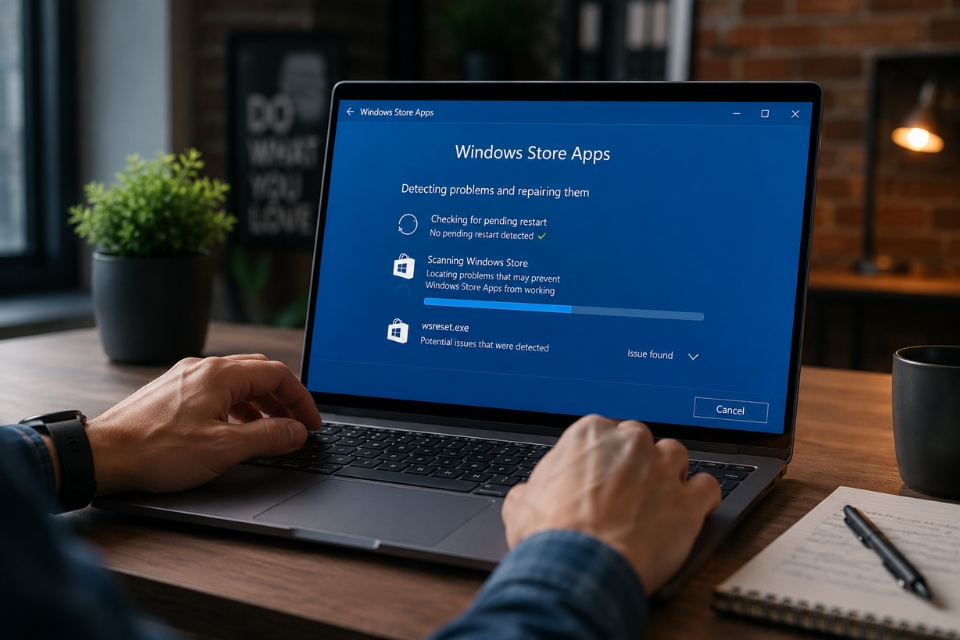 Sửa lỗi wsreset không hoạt động Windows 10 8