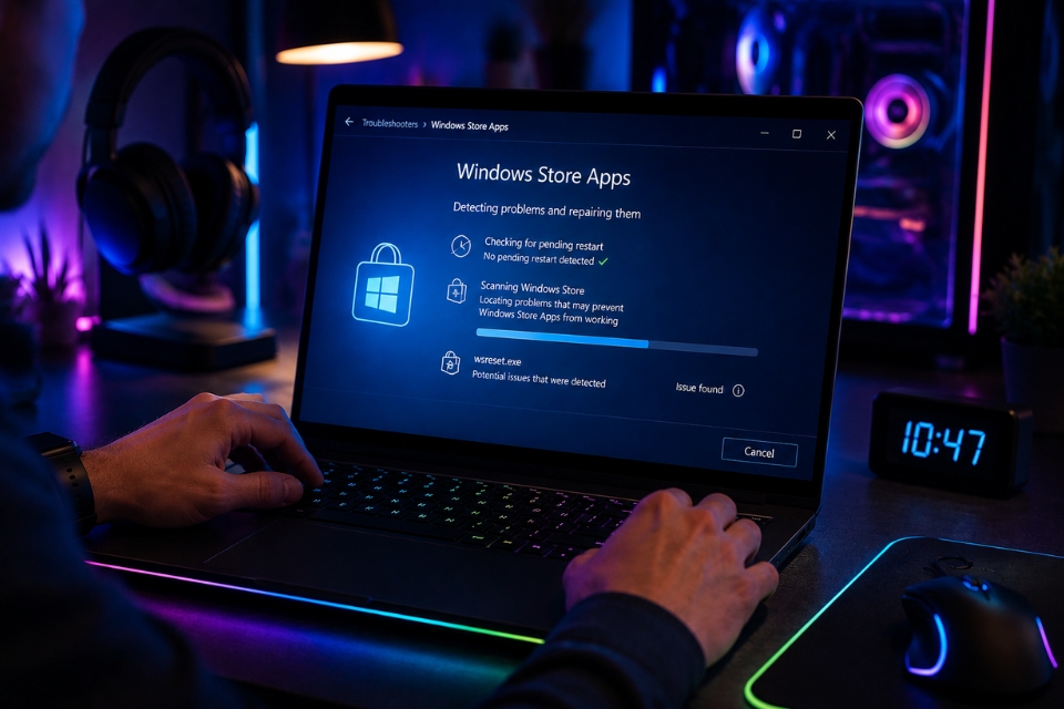 Sửa lỗi wsreset không hoạt động Windows 11 8