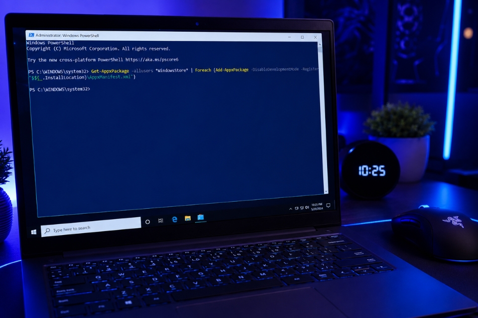 Sửa lỗi 0x80073CF9 Windows 10 10