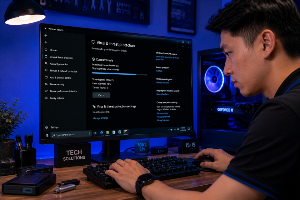 Sửa lỗi The file or directory is corrupted and unreadable Windows 10 9