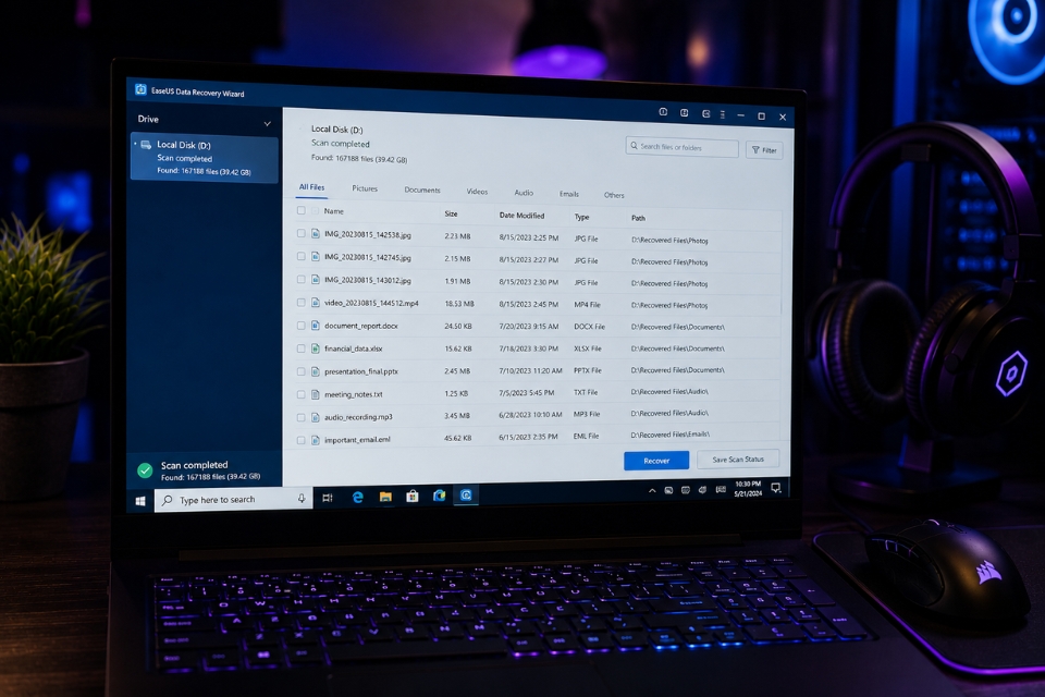 Sửa lỗi The file or directory is corrupted and unreadable Windows 10 11