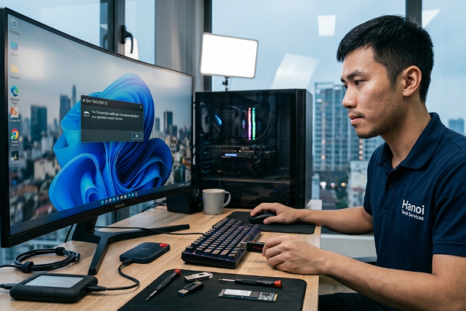 Sửa lỗi The parameter is incorrect Windows 11 9