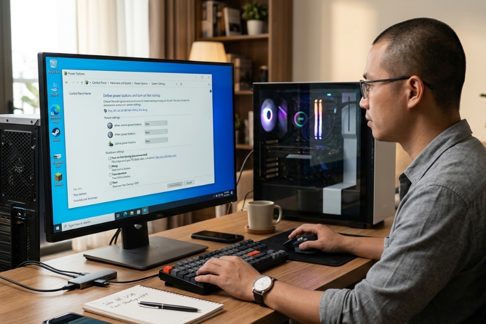 Sửa lỗi Unknown USB device descriptor request failed Windows 10 8