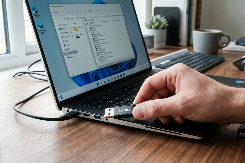 Sửa lỗi Unknown USB device descriptor request failed Windows 11 8