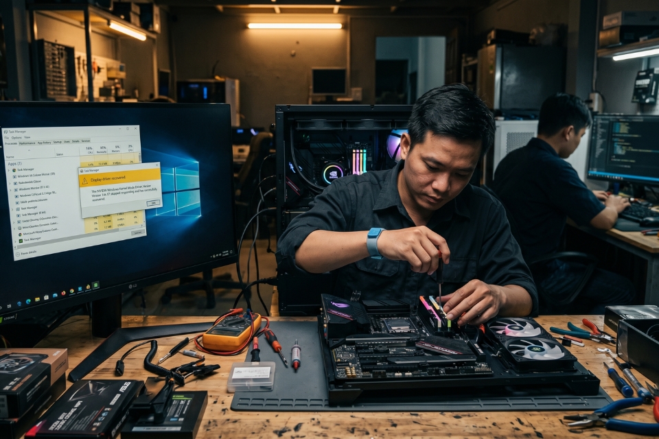 Sửa lỗi driver NVIDIA bị crash Windows 10 11