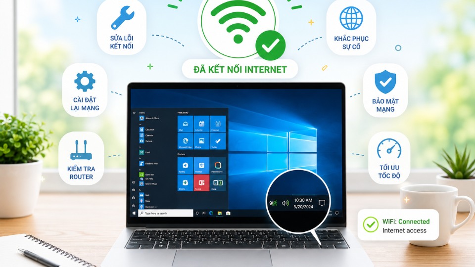 Hướng dẫn chi tiết sửa lỗi WiFi không có internet trên Windows 10 6