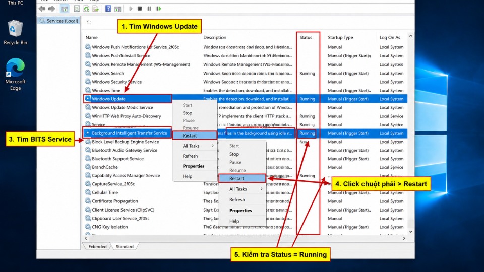 Hướng dẫn chi tiết sửa lỗi Windows Update 0x80070020 trên Windows 10 4 Hướng dẫn chi tiết sửa lỗi Windows Update 0x80070020 trên Windows 10 4