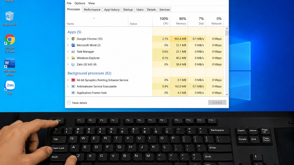 Lỗi Task Manager not responding trên Windows 10 và cách sử chữa 5