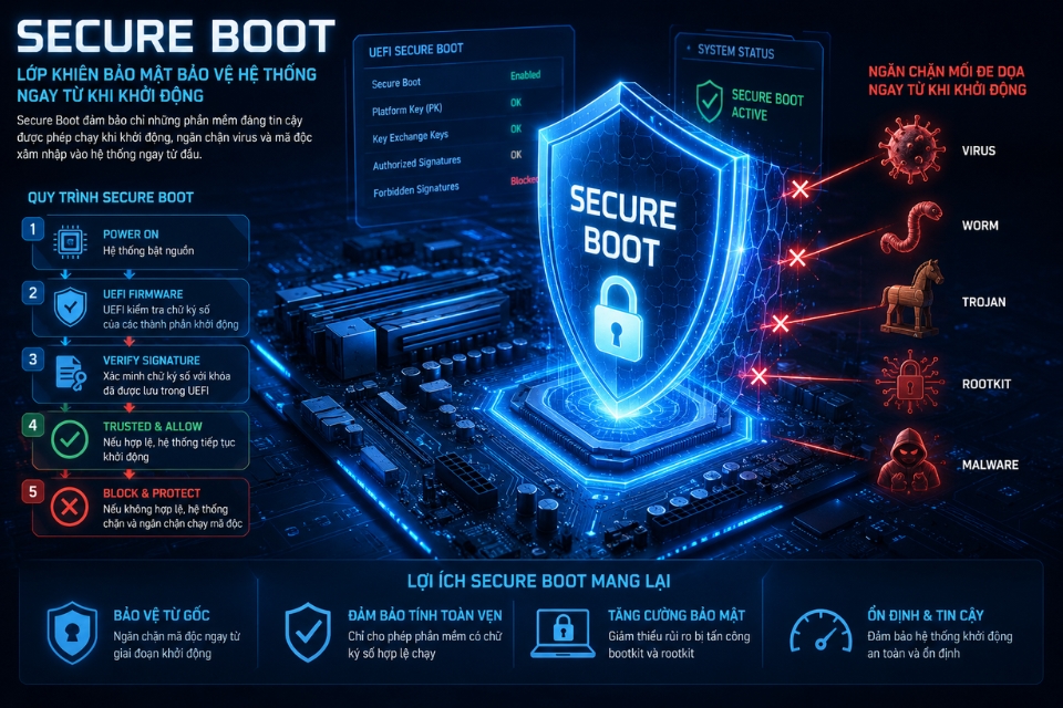 Sửa lỗi Secure Boot is a requirement Windows 10 6