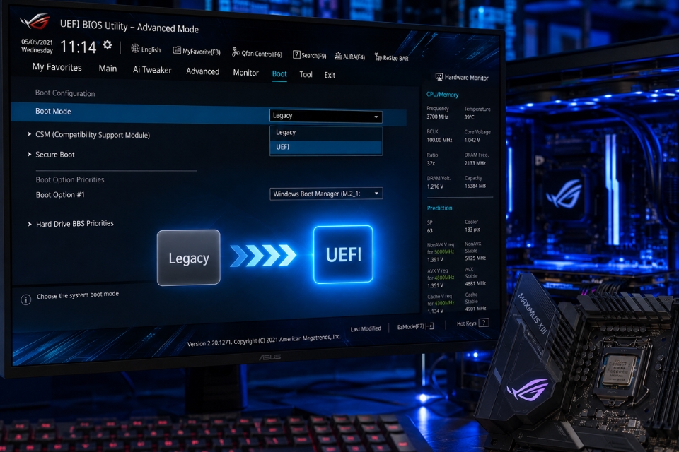 Sửa lỗi Secure Boot is a requirement Windows 11 8