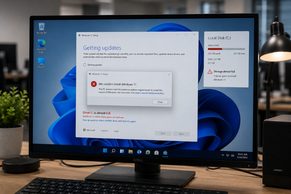 Sửa lỗi Windows 11 install stuck Windows 10 7