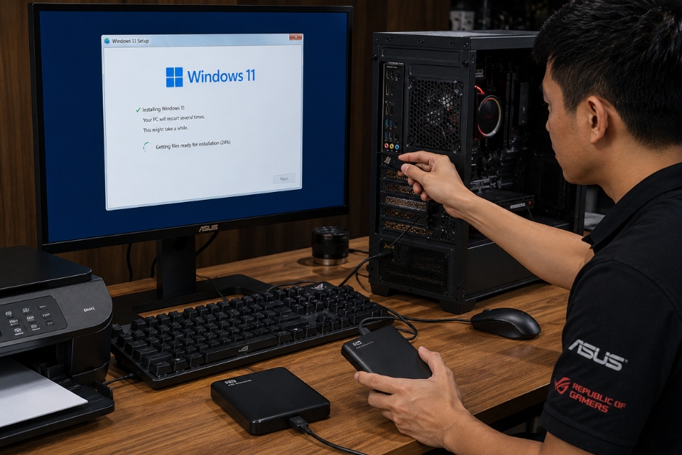 Sửa lỗi Windows 11 install stuck Windows 10 8