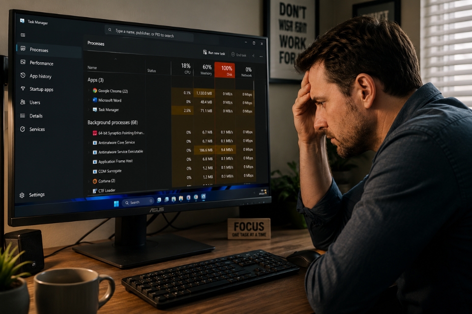 sửa lỗi 100% disk usage Windows 11 6