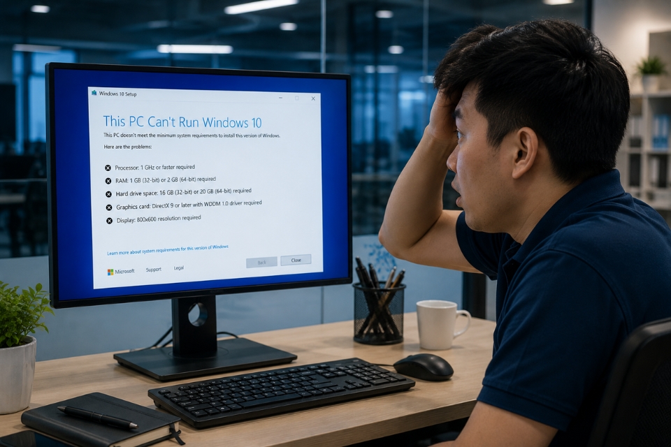 Sửa lỗi This PC can't run Windows 10 5