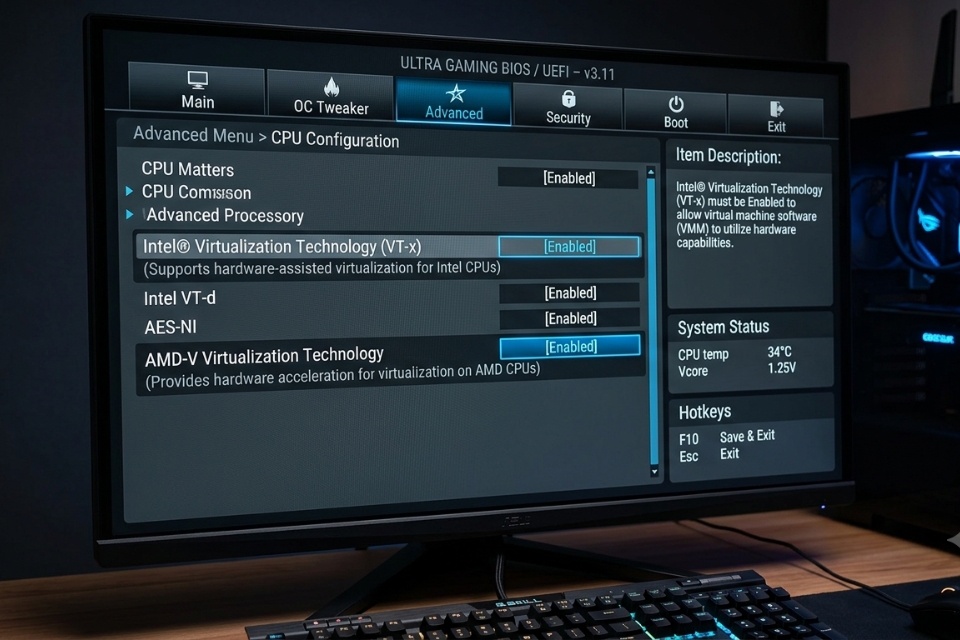 Sửa lỗi Virtualization not enabled Windows 10 8 Sửa lỗi Virtualization not enabled Windows 10 8