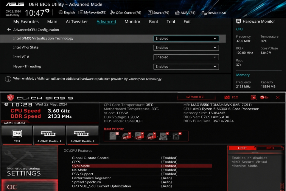 Sửa lỗi Virtualization not enabled Windows 11 7 Sửa lỗi Virtualization not enabled Windows 11 7