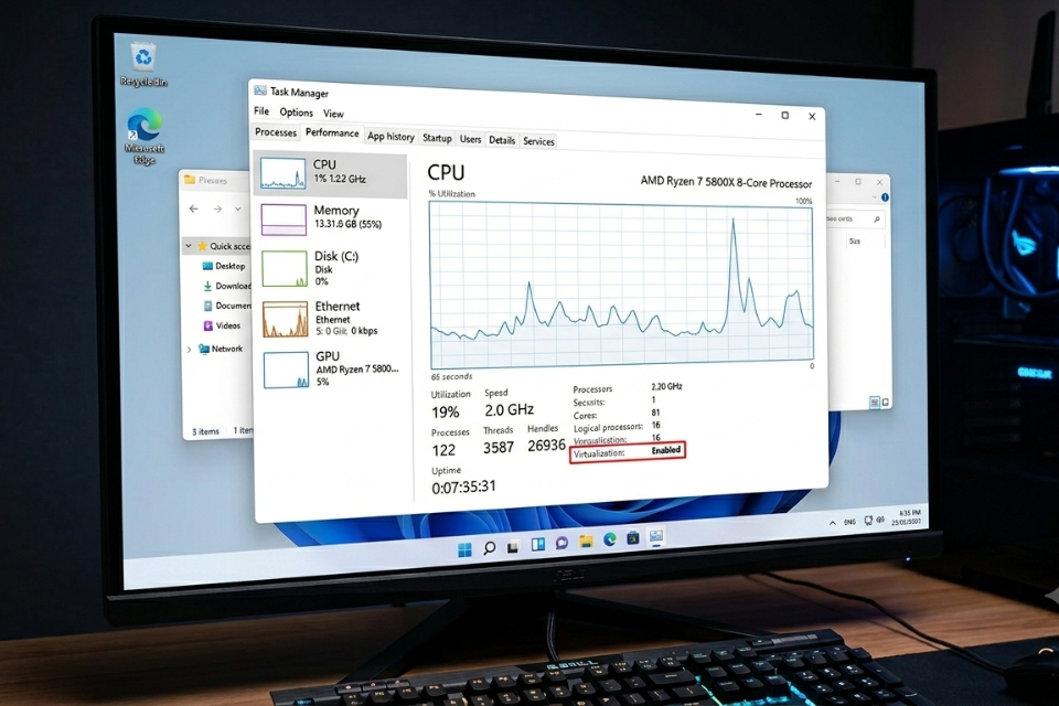 Sửa lỗi Virtualization not enabled Windows 11 8 Sửa lỗi Virtualization not enabled Windows 11 8